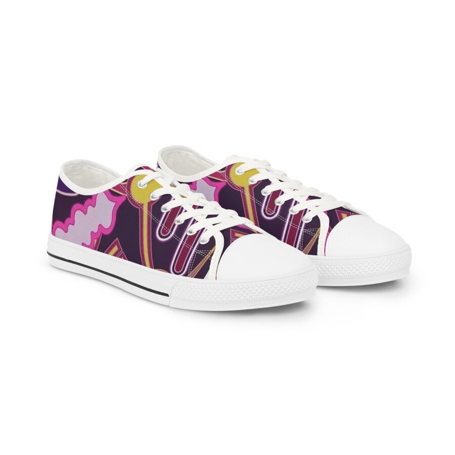 Purple patterned sneaker